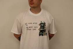 We look After Us- White T-Shirt